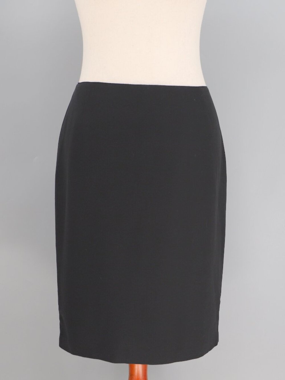 LAFAYETTE 148 Black Pencil Skirt Viscose Cotton Size 14